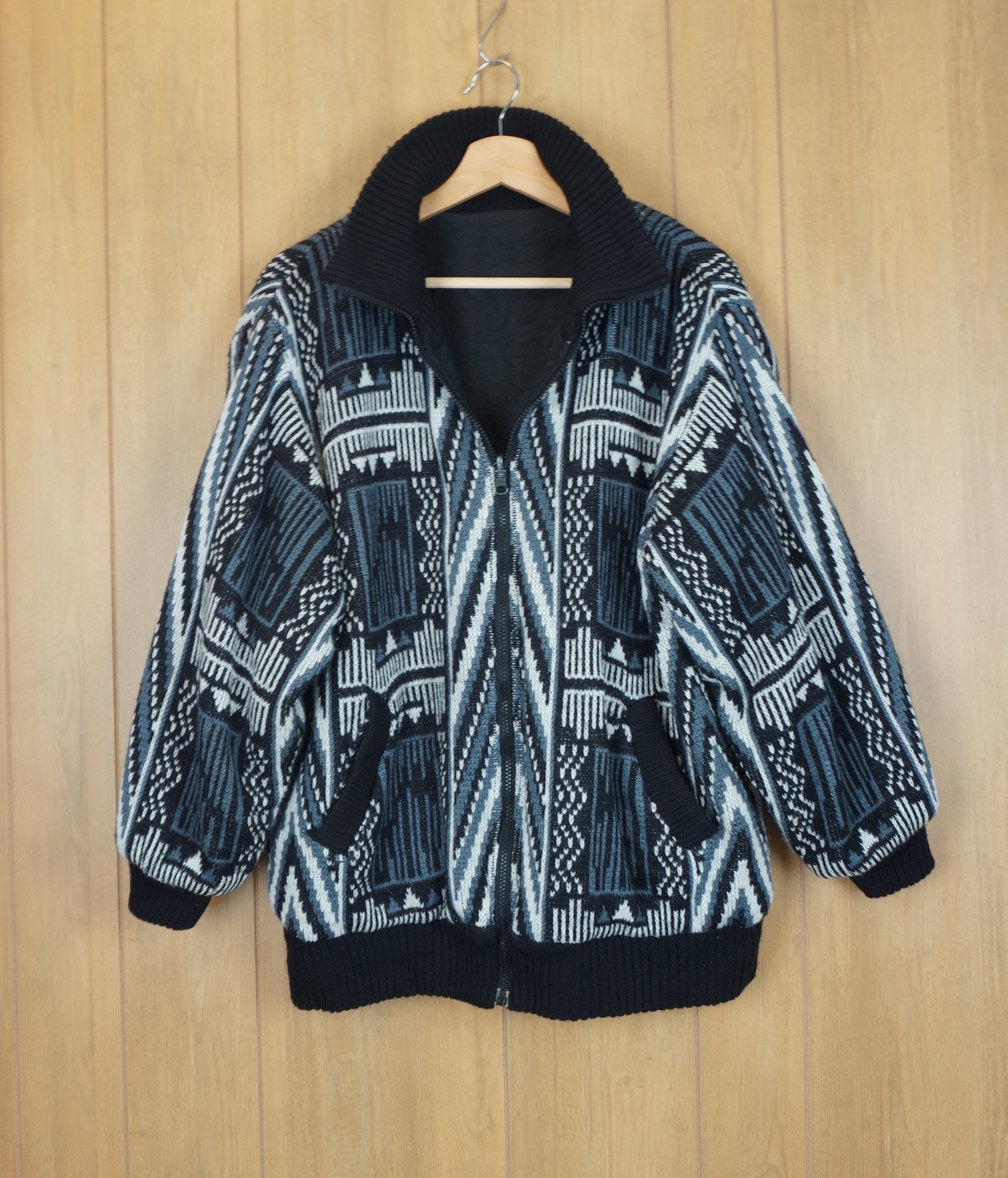 1990's Reversible Sweater Track Jacket