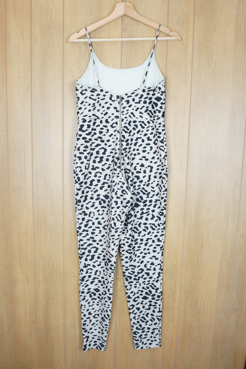 alice + olivia animal print cat suit