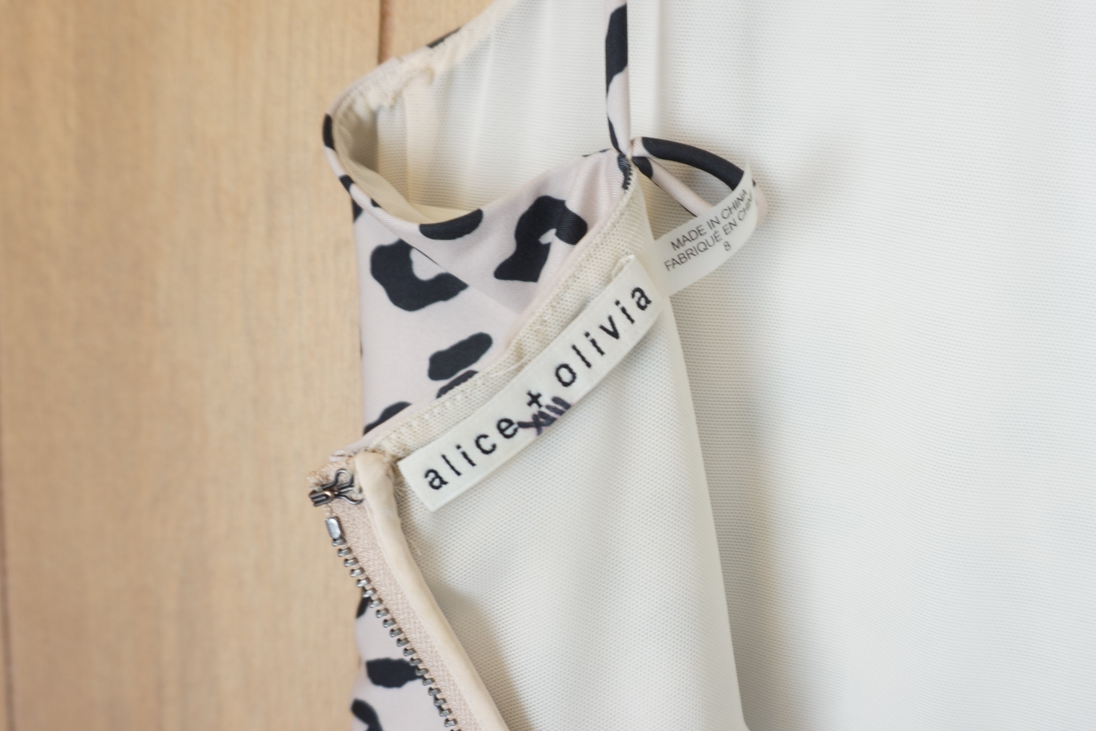 alice + olivia animal print cat suit