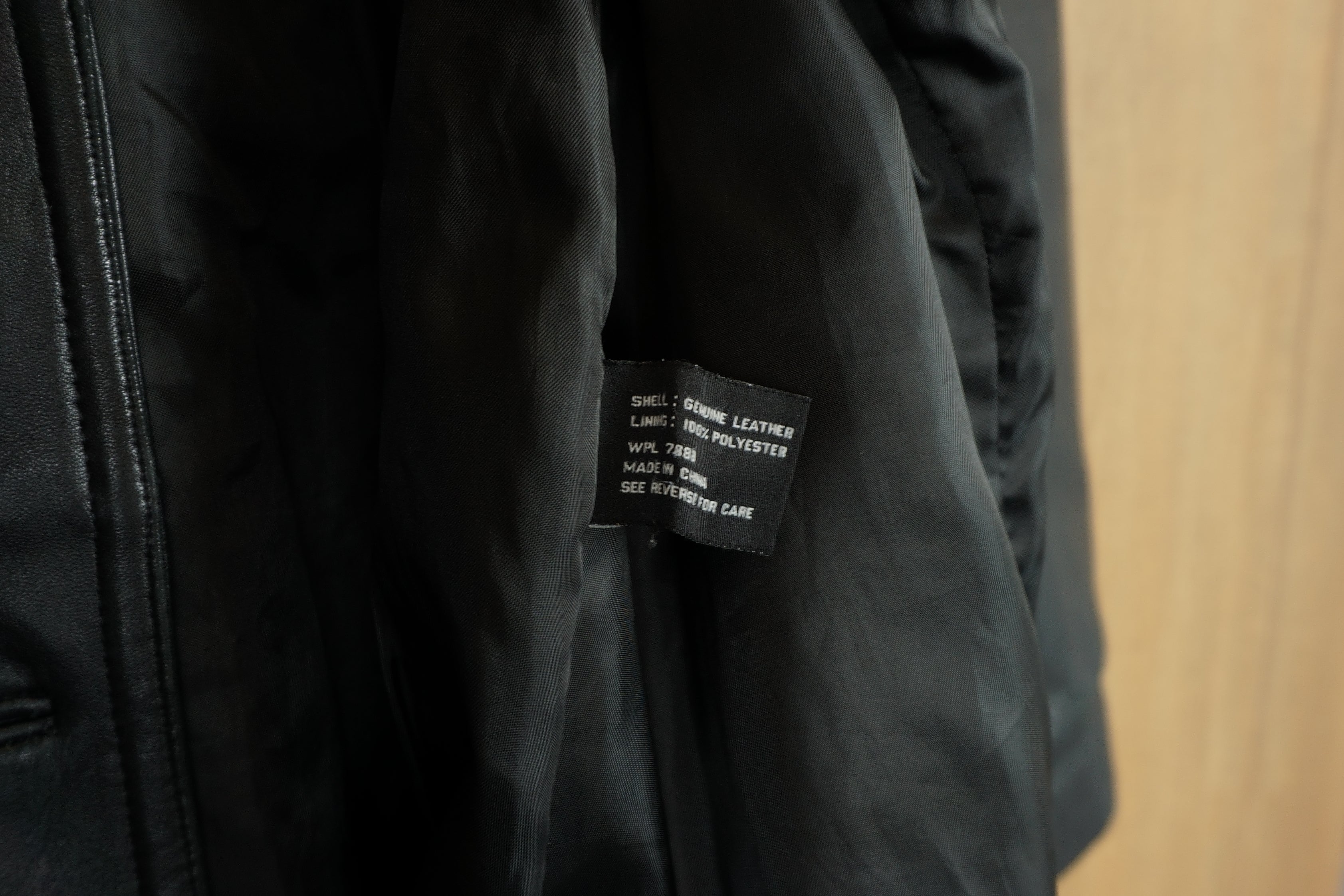 AVANTI Black Leather Button up Jacket